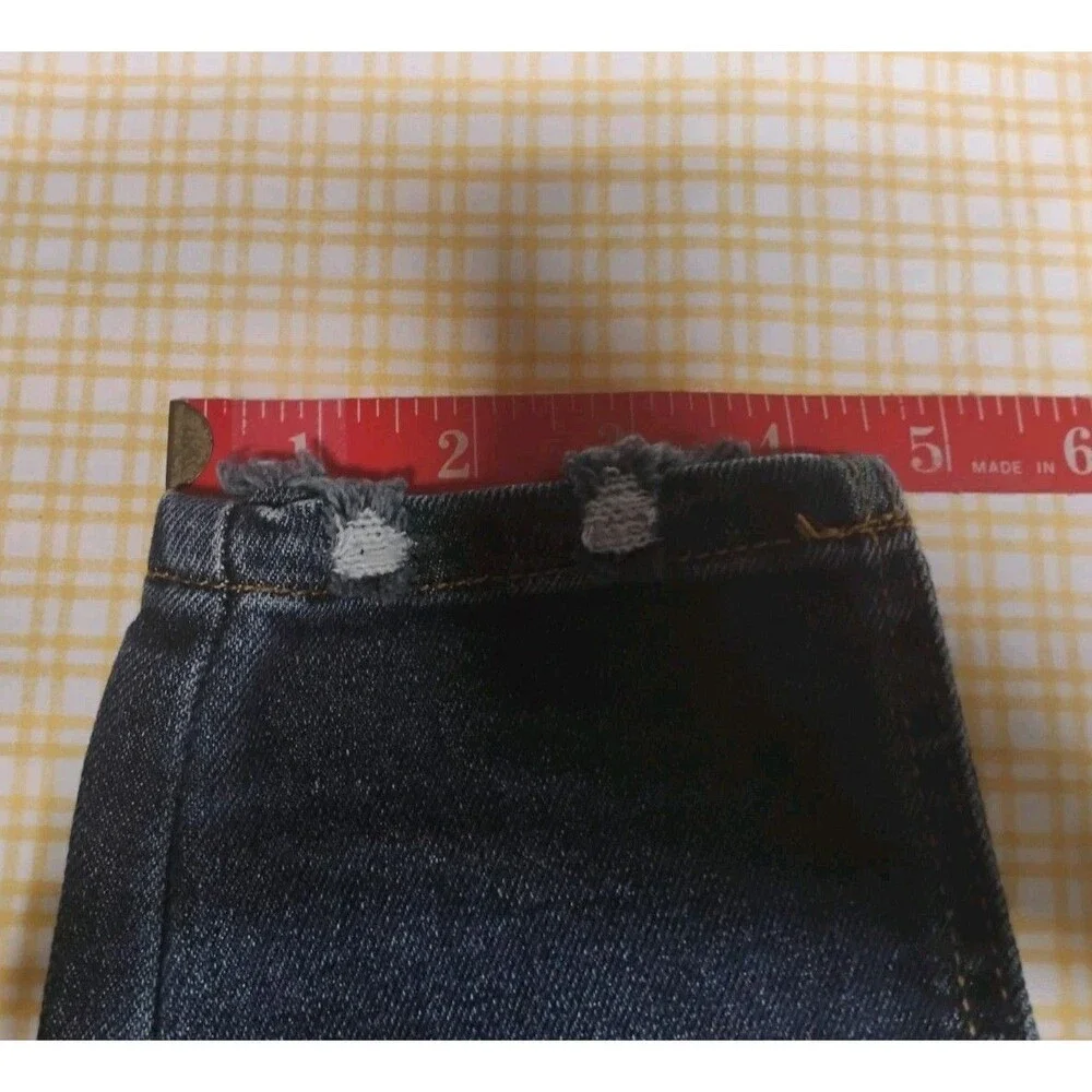 No Boundaries NOBO High Rise Skinny Ripped Jeans Button Fly Junior Size 9
